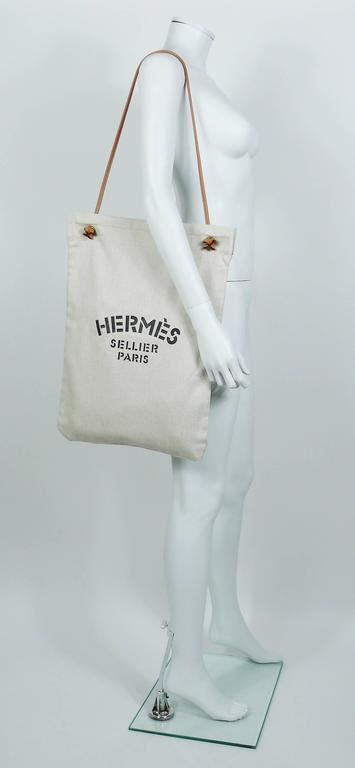 hermes vintage aline xl canvas tote bag|More.